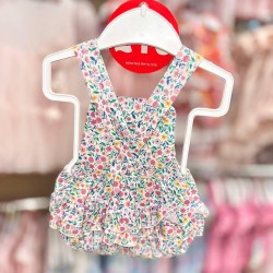 Baby Girl Floral Romper with ruffles 5423