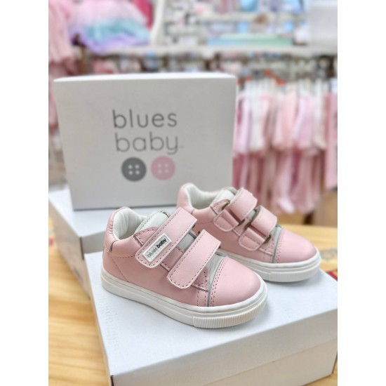 Blues Baby SS25 Girls Pink Velcro Shoe BB8004
