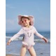 Caramelo Kids SS25 Girls Pink Long sleeved Tulle Frill Swimsuit UPF50 349401 Caramelo Kids SS25 Girls Pink Long sleeved Tulle Frill Swimsuit UPF50 349401