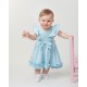 Caramelo Kids SS25 Girls Sky Blue Ruffle Dress 342179 Caramelo Kids SS25 Girls Sky Blue Ruffle Dress 342179
