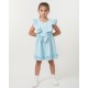 Caramelo Kids SS25 Girls Sky Blue Ruffle Dress 342178 Caramelo Kids SS25 Girls Sky Blue Ruffle Dress 342178
