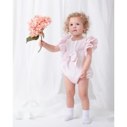 Caramelo Kids SS25 Girls Pink Romper Set 0357221 Caramelo Kids SS25 Girls Pink Romper Set 0357221