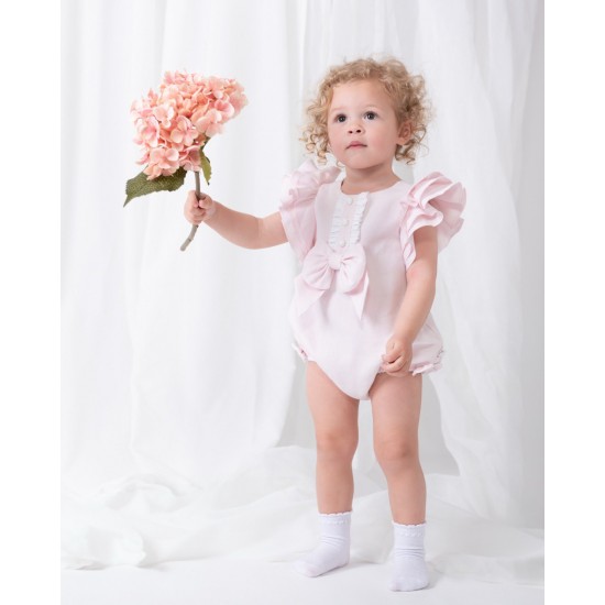 Caramelo Kids SS25 Girls Pink Romper Set 0357221 Caramelo Kids SS25 Girls Pink Romper Set 0357221