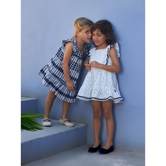 Tutto Piccolo SS25 Navy Dress 3201 Tutto Piccolo SS25 Navy Dress 3201