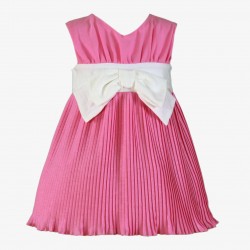 Miranda SS25 Girls Pink Pleated Dress 237-V