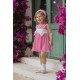 Miranda SS25 Girls Pink Pleated Dress 237-V