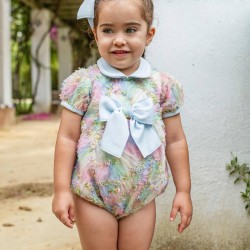Naxos SS25 Girls Blue Romper Set 7501