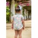 Naxos SS25 Girls Blue Romper Set 7501