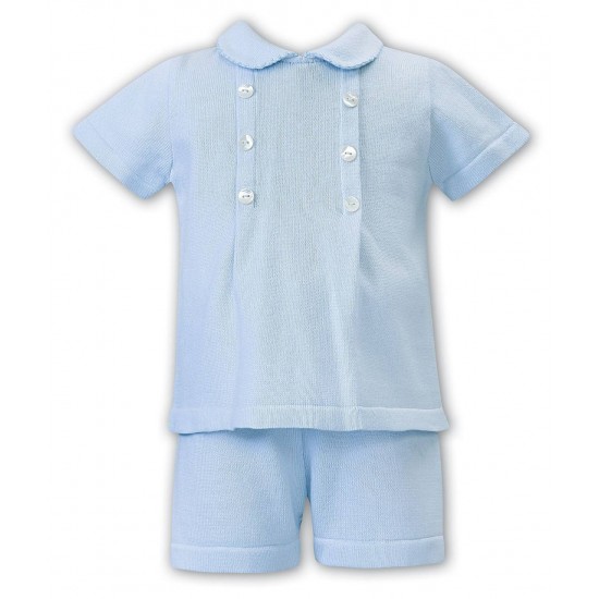 Sarah Louise SS25 Boys Blue 2 piece set C2501