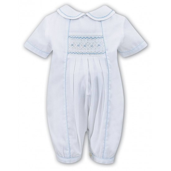 Sarah Louise SS25 Boys White romper C3000 Sarah Louise SS25 Boys White romper C3000