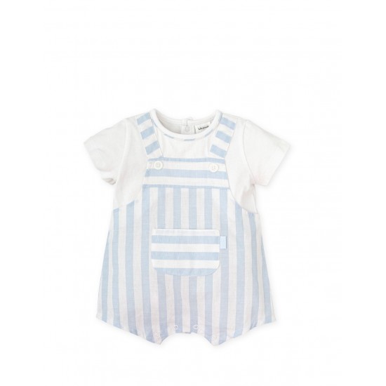 Tutto Piccolo SS25 - Romper - Sky Blue Checked - 2422 Tutto Piccolo SS25 - Romper - Sky Blue Checked - 2422