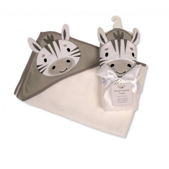 Zebra Hooded Towel