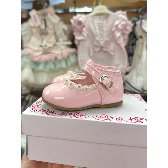 Girls Pink Patent Shoes