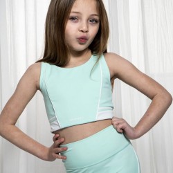 Ansandro Mint Tank and Leggings Set