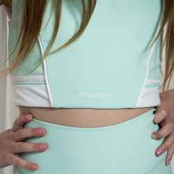 Ansandro Mint Tank and Leggings Set