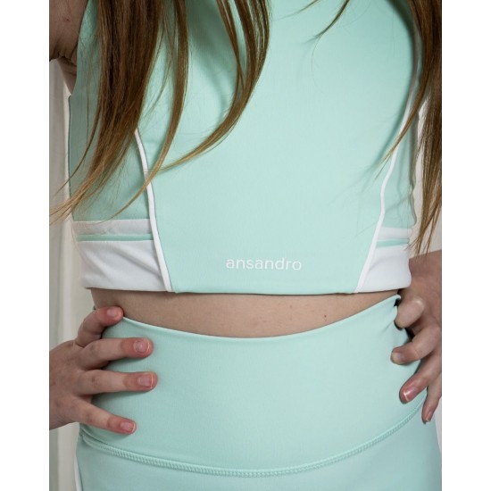 Ansandro Mint Tank and Leggings Set