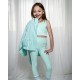Ansandro Mint Tank and Leggings Set