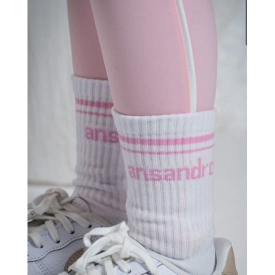Ansandro Blush Half Crew Socks Ansandro Blush Half Crew Socks