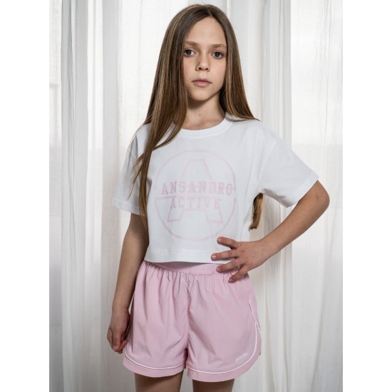 Ansandro Blush Run Short Set