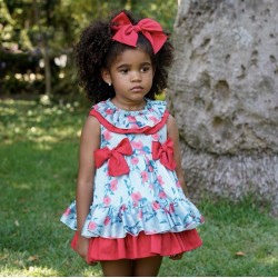 Babine green/red floral dress