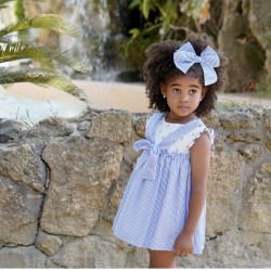 Babine blue striped sailor style dress