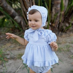 Babine blue striped dress