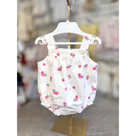 Babydif Girls White cotton romper 866071