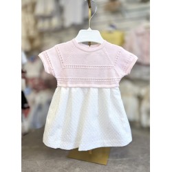 Babydif Girls Knit Combined Dress 866140 Babydif Girls Knit Combined Dress 866140