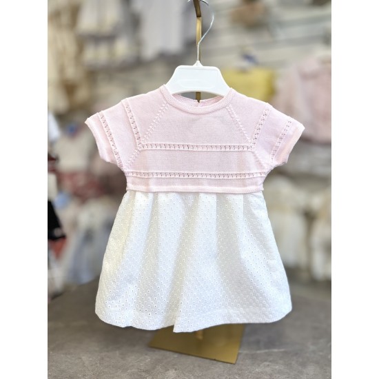 Babydif Girls Knit Combined Dress 866140 Babydif Girls Knit Combined Dress 866140