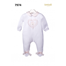 Bimbalo SS26 Luxury Girls Pink Babygrow 7974