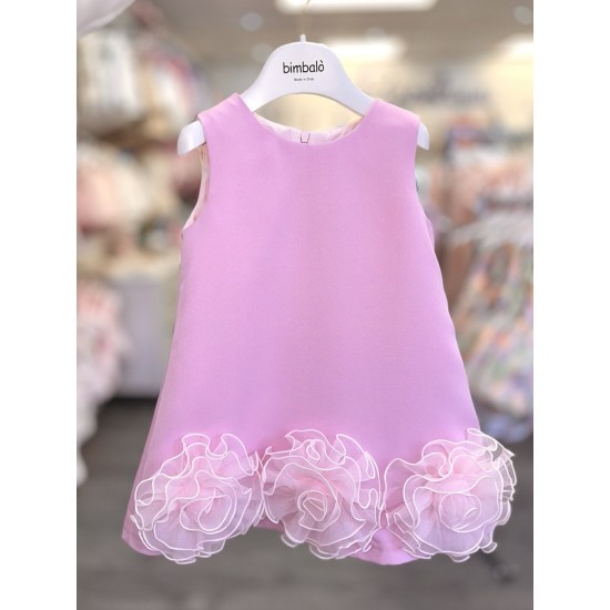 Bimbalò SS26 Girls Pink Dress 8072 Bimbalò SS26 Girls Pink Dress 8072