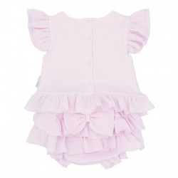 Blues Baby SS26 Girls Pink Frilly Jam Pant Set BB3050