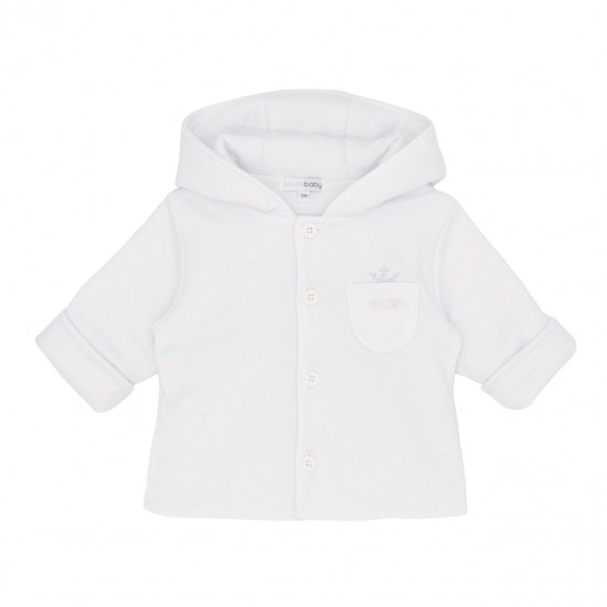 Blues Baby SS26 White Hooded Jacket BB2296W Blues Baby SS26 White Hooded Jacket BB2296W