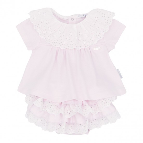 Blues Baby SS26 Girls Pink Lacey Jam Pant Set BB2283 Blues Baby SS26 Girls Pink Lacey Jam Pant Set BB2283