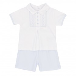 Blues Baby SS26 Boys Blue Short Set BB2280 Blues Baby SS26 Boys Blue Short Set BB2280