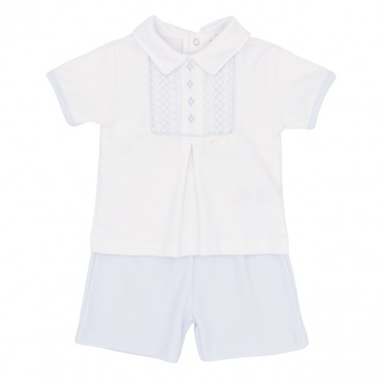 Blues Baby SS26 Boys Blue Short Set BB2280 Blues Baby SS26 Boys Blue Short Set BB2280