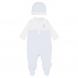 Blues Baby SS26 Boys Blue all in one with hat BB2278