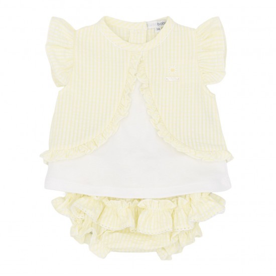 Blues Baby SS26 Girls Lemon Frilly Jam Pant Set BB2271 Blues Baby SS26 Girls Lemon Frilly Jam Pant Set BB2271