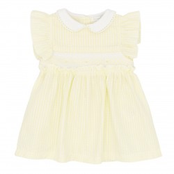 Blues Baby SS26 Girls Lemon Smocked Dress BB2267