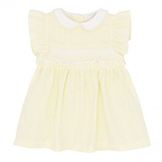 Blues Baby SS26 Girls Lemon Smocked Dress BB2267 Blues Baby SS26 Girls Lemon Smocked Dress BB2267