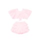 Caramelo Kids SS26 Pink Neutrals Frill Short Set 035334