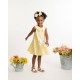 Caramelo Kids SS26 Lemon Woven Sailor Dress 0321251