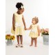 Caramelo Kids SS26 Lemon Frill Waist Woven Romper 0315253