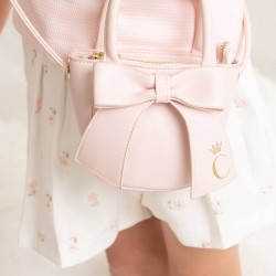 Caramelo Kids SS26 Girls Pink Handbag with Bow 299403