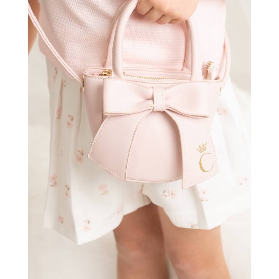 Caramelo Kids SS26 Girls Pink Handbag with Bow 299403 Caramelo Kids SS26 Girls Pink Handbag with Bow 299403