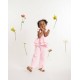 Caramelo Kids SS26 Pink Neutrals Drop Top Trouser Set 038902
