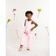 Caramelo Kids SS26 Pink Neutrals Drop Top Trouser Set 038902