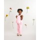 Caramelo Kids SS26 Pink Neutrals Drop Top Trouser Set 038902