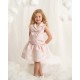 Caramelo Kids SS26 Pink Occasion Bow Top Skirt Set 0122181