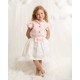 Caramelo Kids SS26 Pink Ruffle Top and Bow Detail Skirt Set 0122179